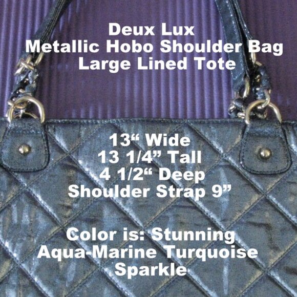 Deux Lux Hobo Shoulder Strap Large Tote Bag - Picture 1 of 6